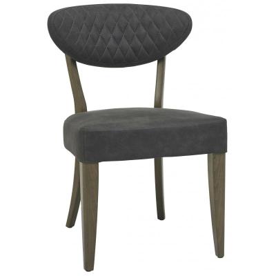 Bohemia Fumed Oak Dark Grey Dining Chair